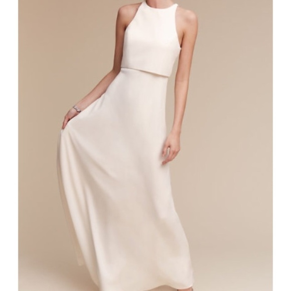 Jill Stuart Iva Crepe Maxi Wedding Gown from BHLDN